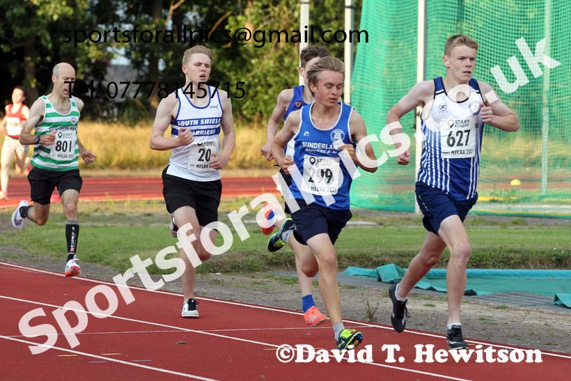 800 metres, 2021 North East Grand Prix 6, Monkton, Wednesday, August 4th. Photo: David T. Hewitson/Sports for All Pics